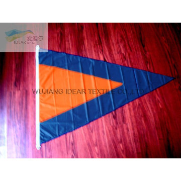 100 % polyester tricoté Triangle drapeaux extérieurs